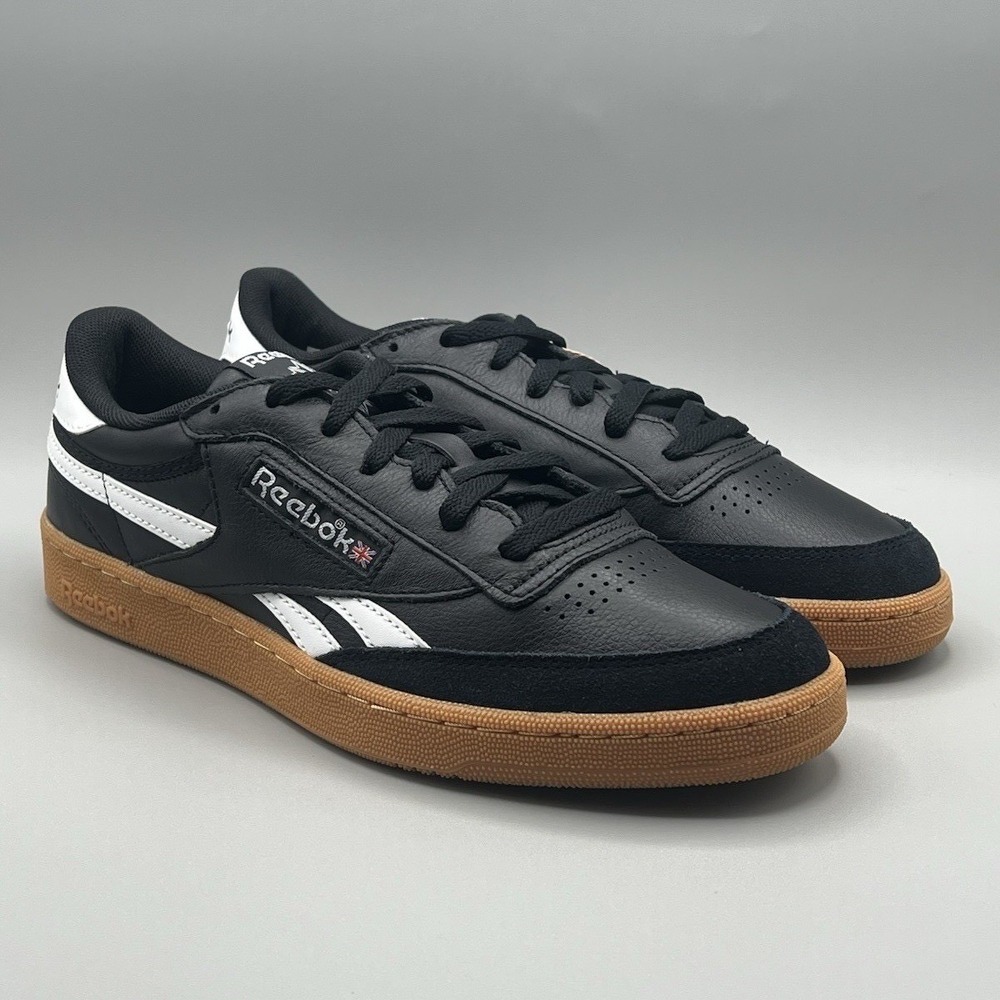 Reebok Classic Club C Revenge Vintage Black And Gum Retro - Men's Size 10 NEW